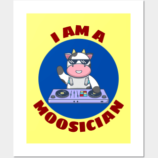 I Am A Moosician | Cow Pun Posters and Art